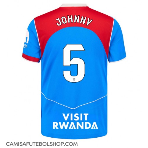 Camisa de time de futebol Atletico Madrid Johnny Cardoso #5 Replicas 3º Equipamento 2025-26 Manga Curta